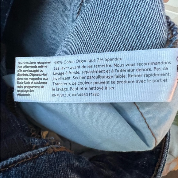 Eileen Fisher Women's Blue Organic Cotton Blend Crop Jeans Size 10 R5BD - Picture 10 of 10